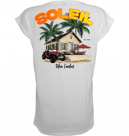 Ladies T-Shirt Finca Soleil - white - MEA LAETUS
