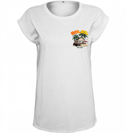 Ladies T-Shirt Finca Soleil - white - MEA LAETUS