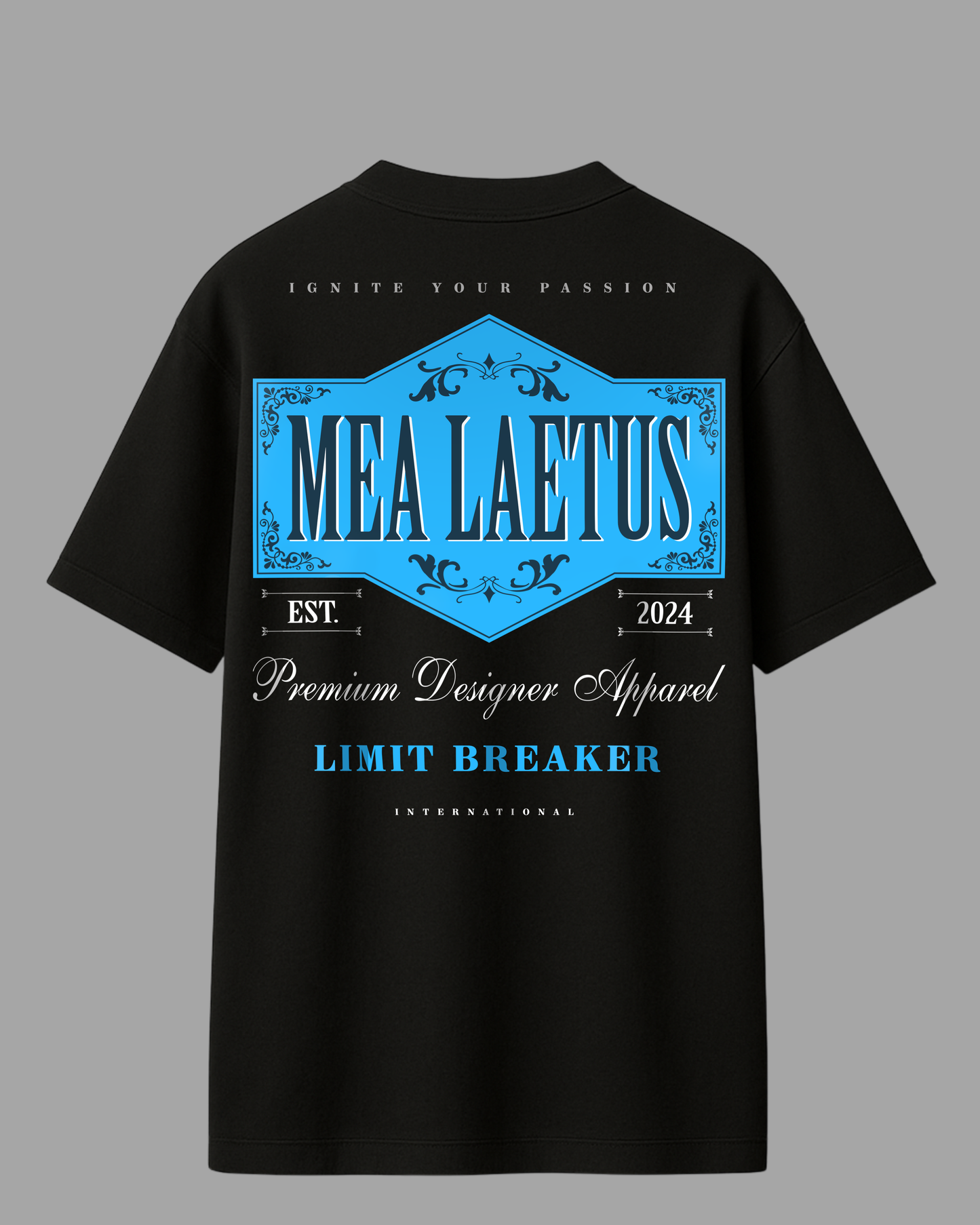 Oversized Tee Limitbreaker Emblem blue - BLACK