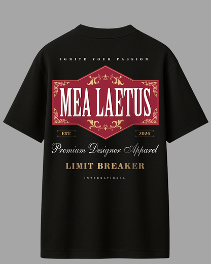 Oversized Tee Limitbreaker Emblem red - BLACK - MEA LAETUS