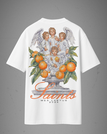 Oversized Tee Saints - WHITE - MEA LAETUS