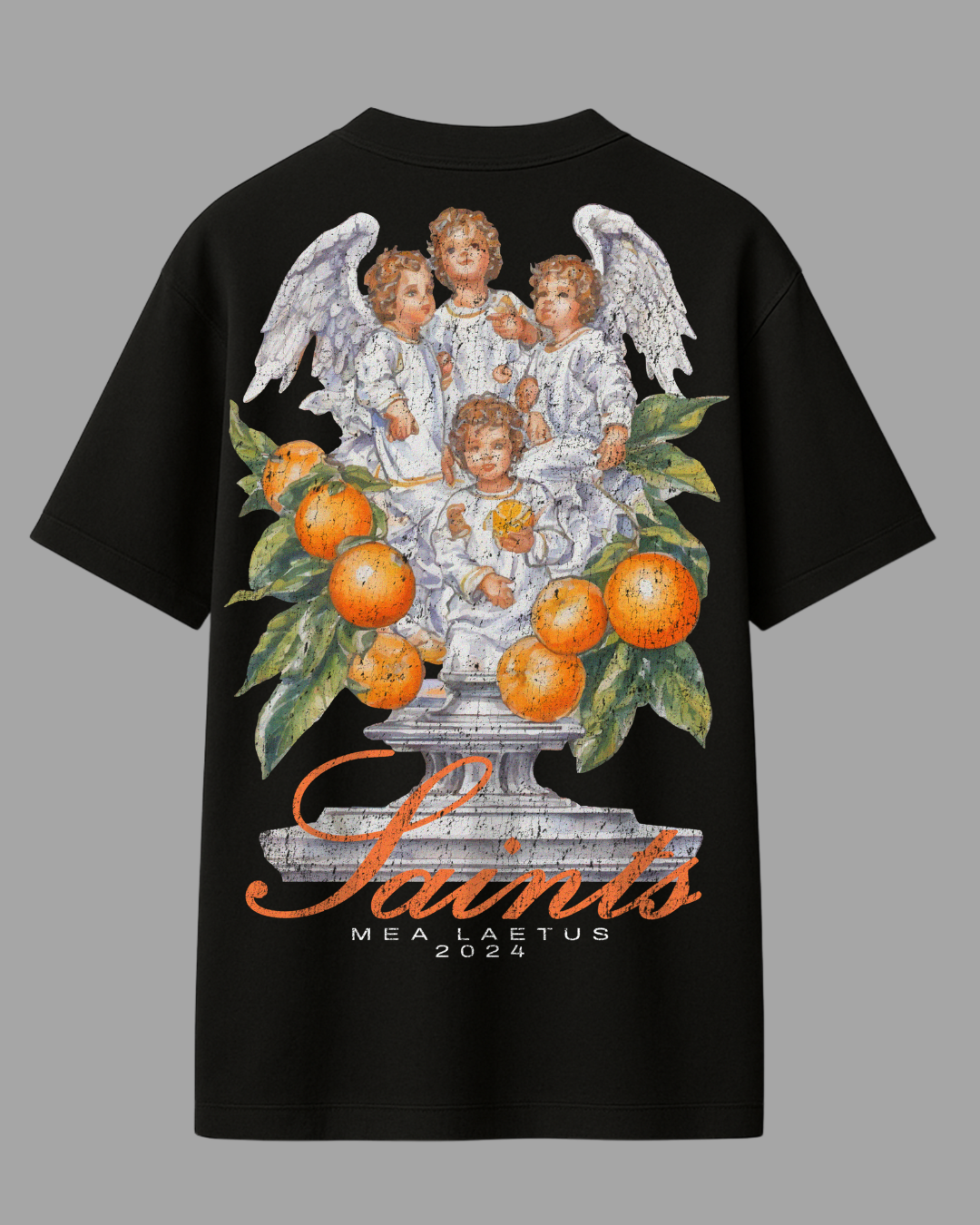 Oversized Tee Saints - BLACK