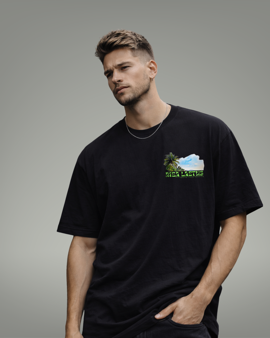 Oversized Tee Holiday Sky - black - MEA LAETUS