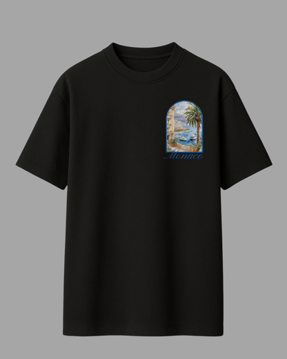 Oversized Tee Monaco - BLACK - MEA LAETUS