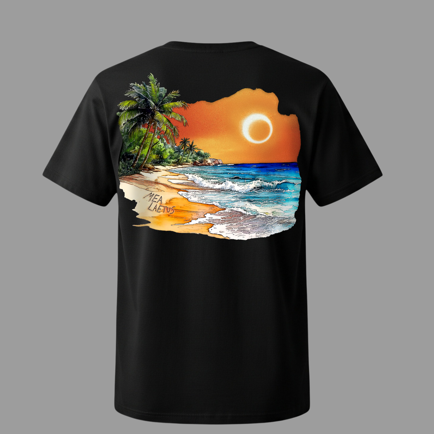 Holiday Sunset – Premium Cotton T-Shirt - MEA LAETUS