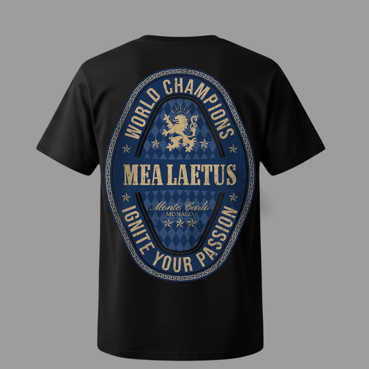 World Champions BLUE – Premium Cotton T-Shirt black - MEA LAETUS