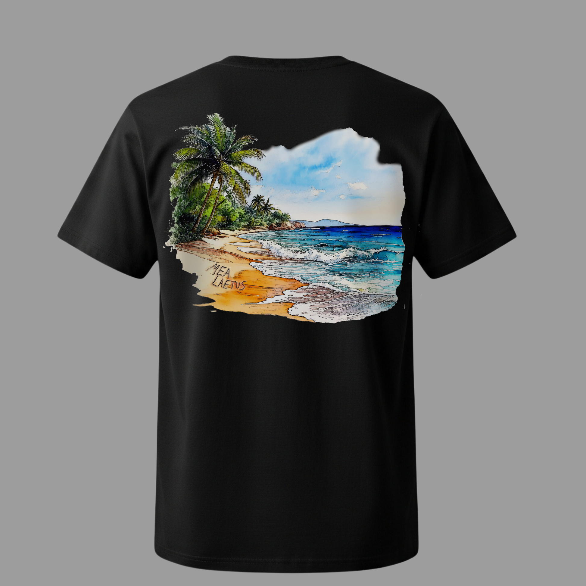 Holiday Sky – Premium Cotton T-Shirt black - MEA LAETUS