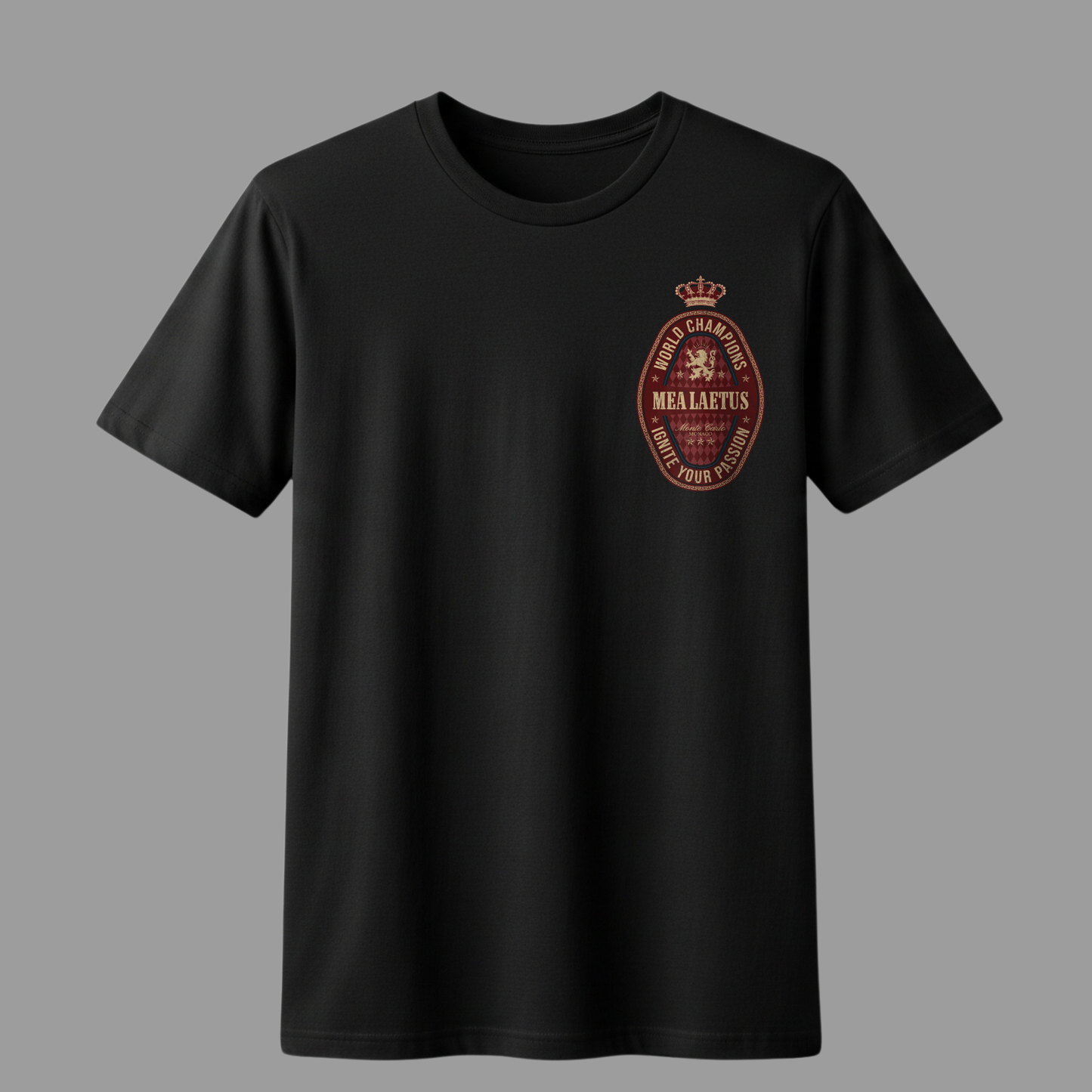 World Champions RED – Premium Cotton T-Shirt black - MEA LAETUS