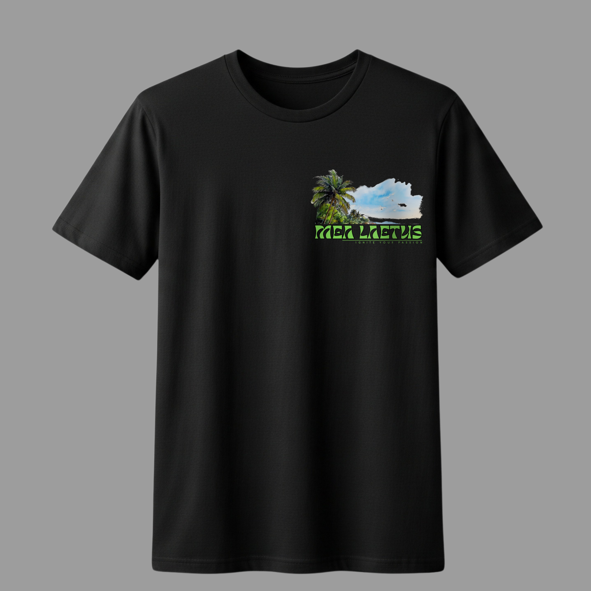 Holiday Sky – Premium Cotton T-Shirt black - MEA LAETUS