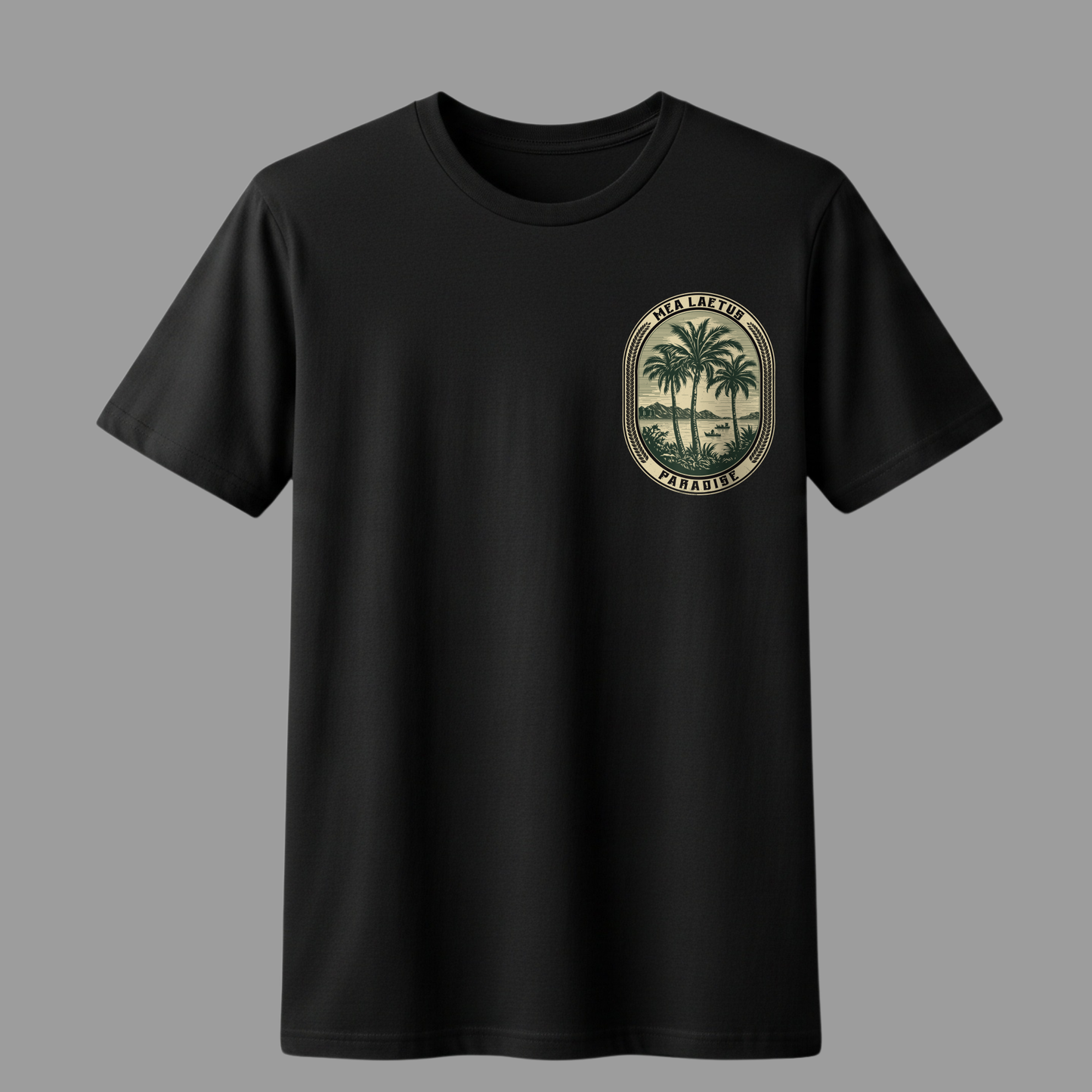 Palmen Edition – Premium Cotton T-Shirt black - MEA LAETUS