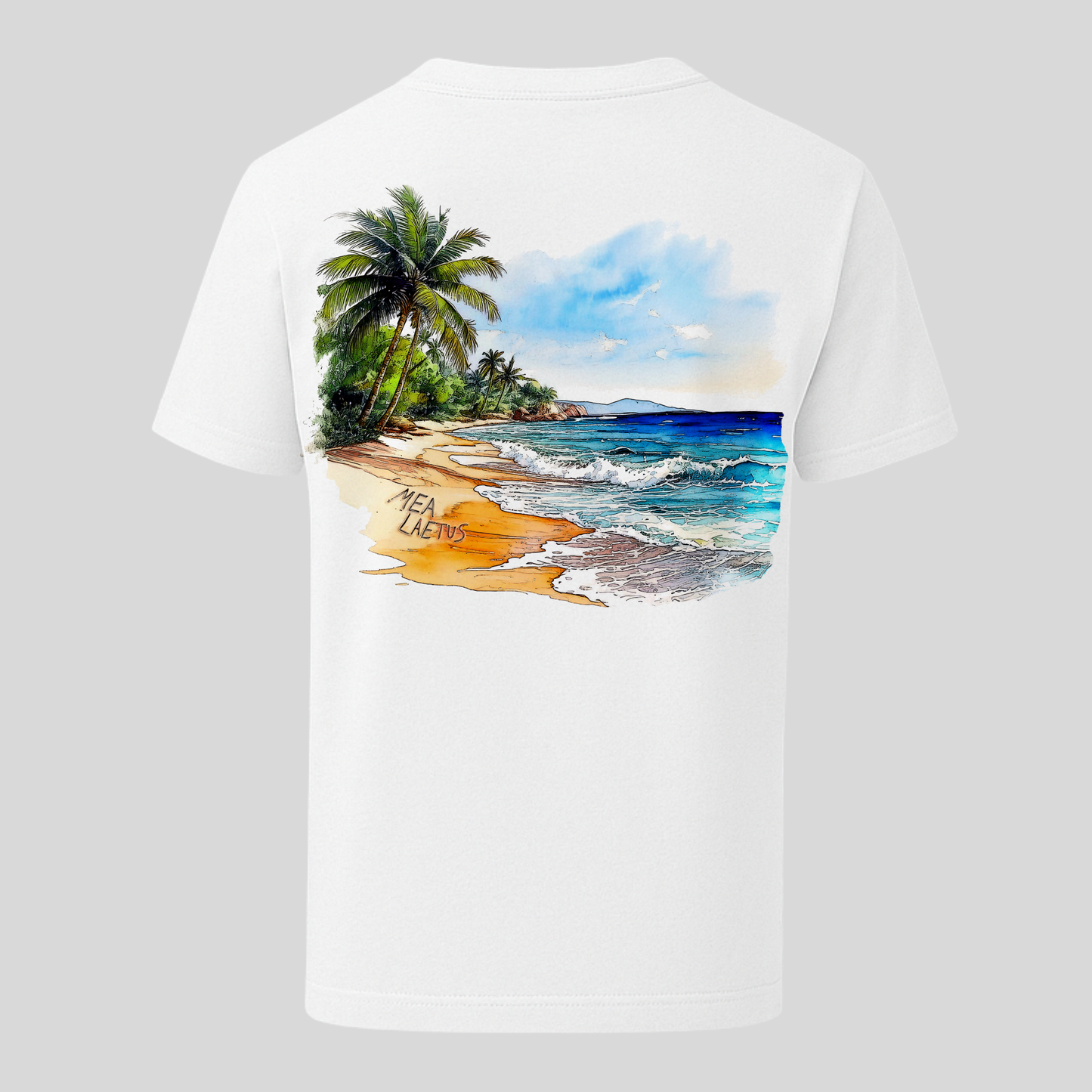 Holiday Sky – Premium Cotton T-Shirt white - MEA LAETUS