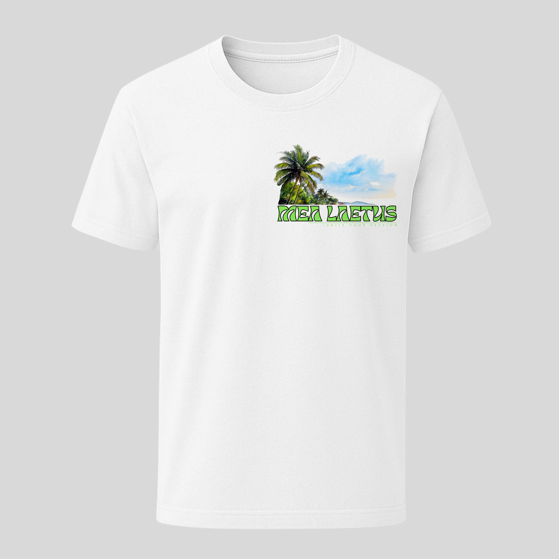 Holiday Sky – Premium Cotton T-Shirt white - MEA LAETUS