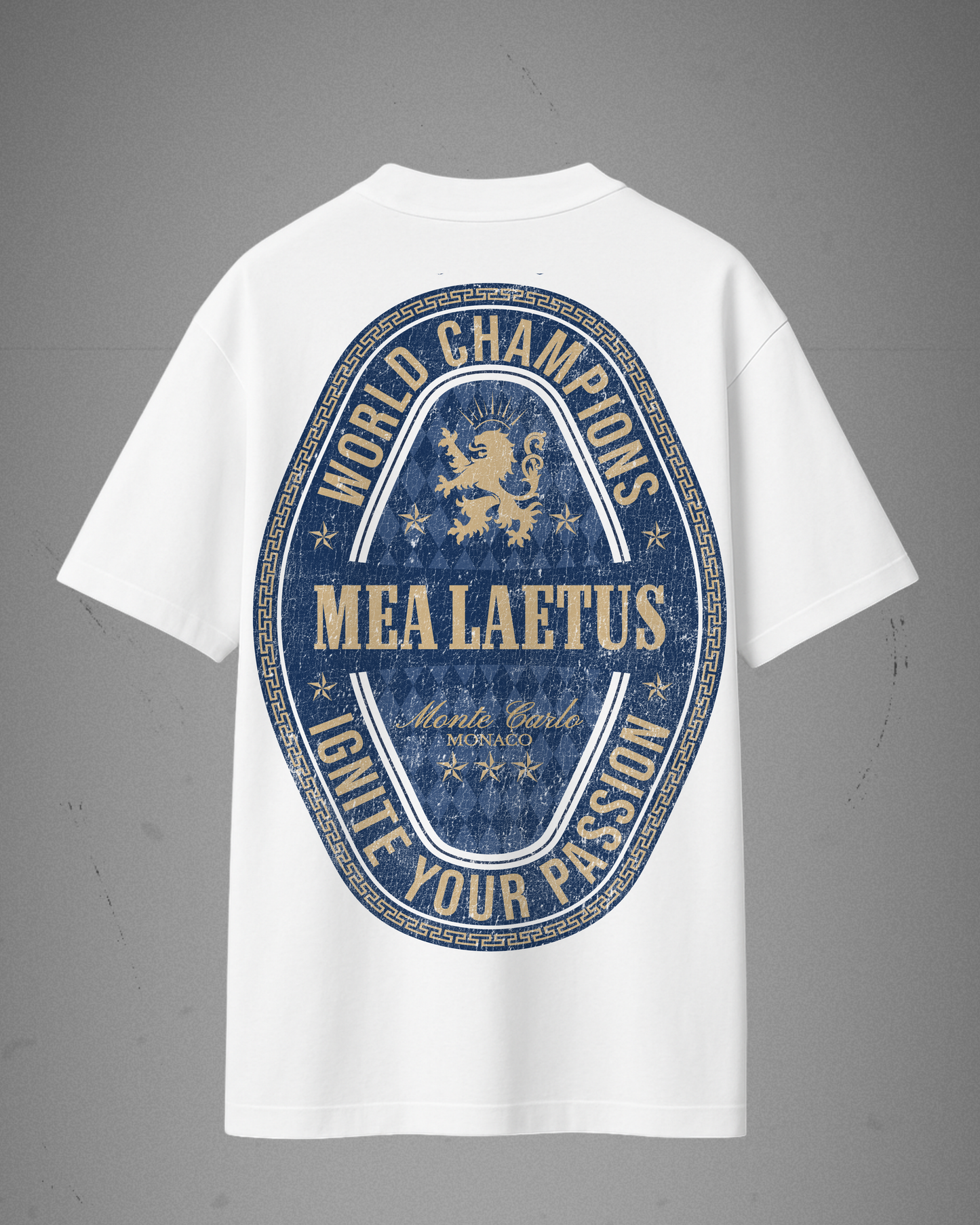Oversized Tee World Champions BLUE - white - MEA LAETUS