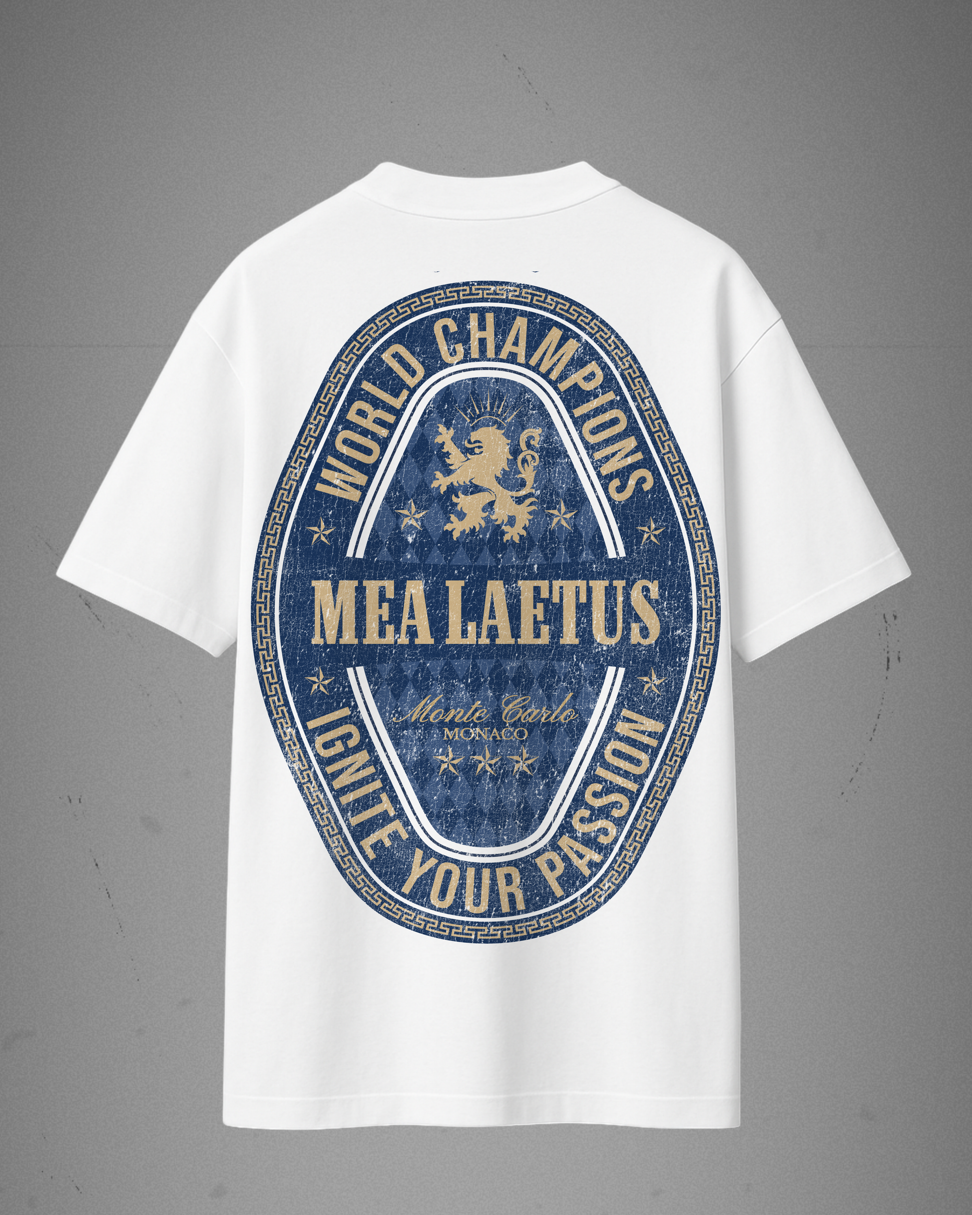 Oversized Tee World Champions BLUE - white - MEA LAETUS