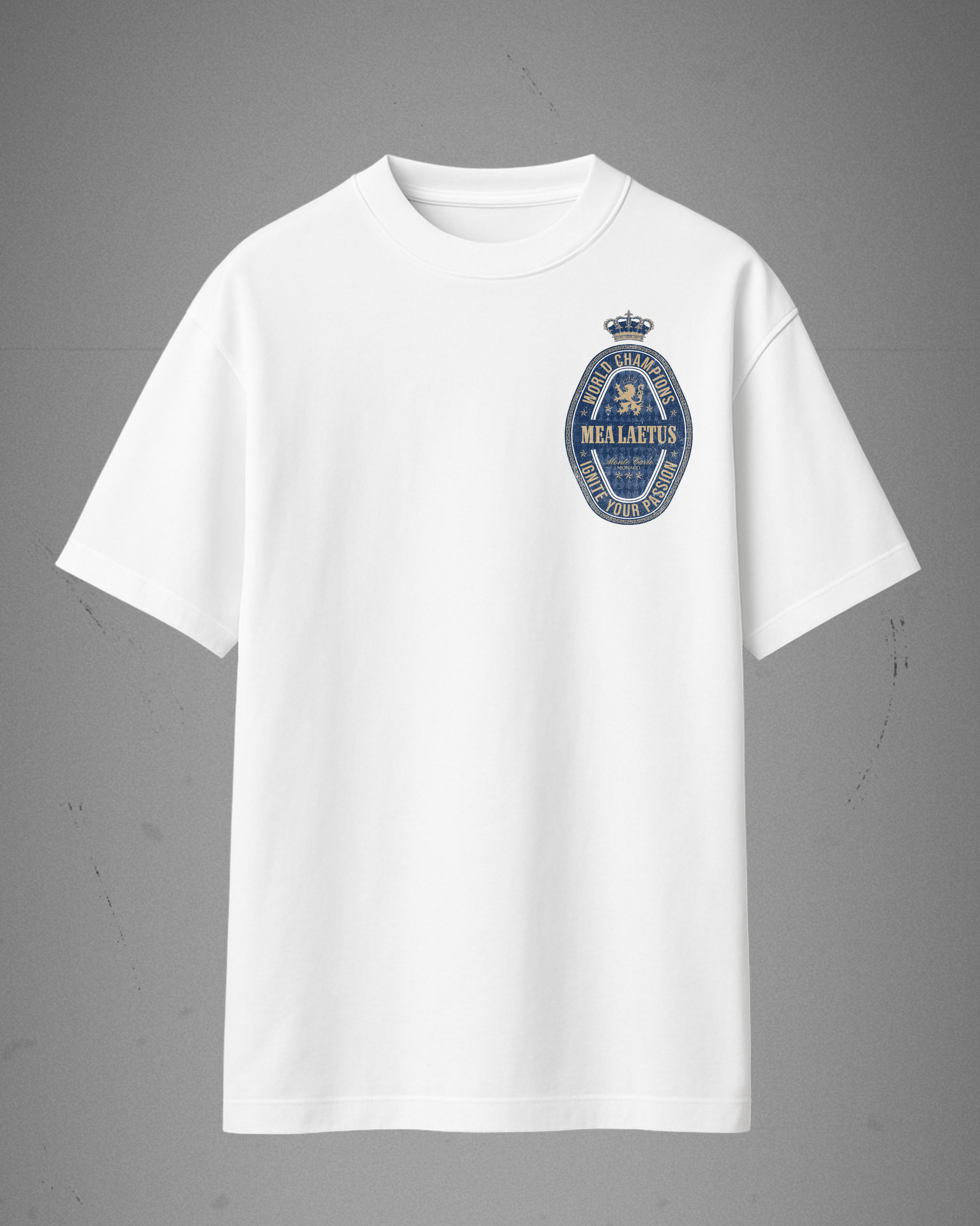 Oversized Tee World Champions BLUE - white - MEA LAETUS