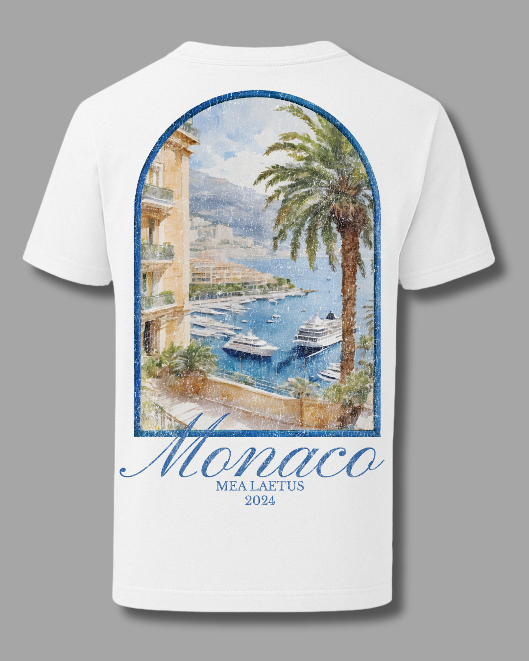 Monaco – Premium Cotton T-Shirt white - MEA LAETUS