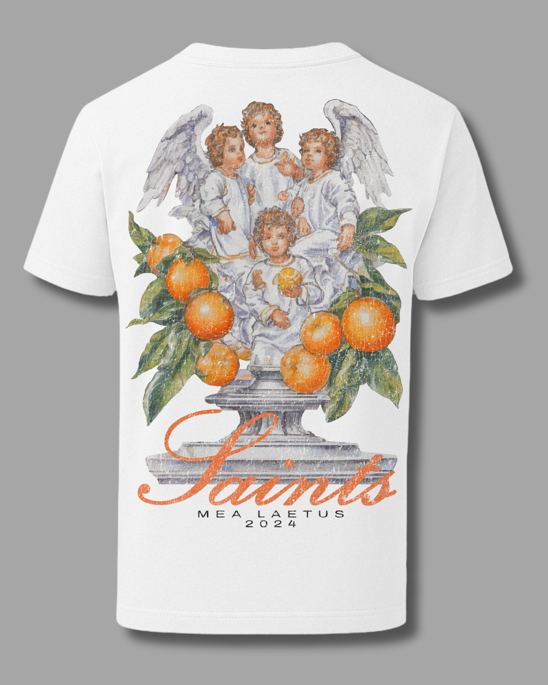 Saints Angels – Premium Cotton T-Shirt white - MEA LAETUS