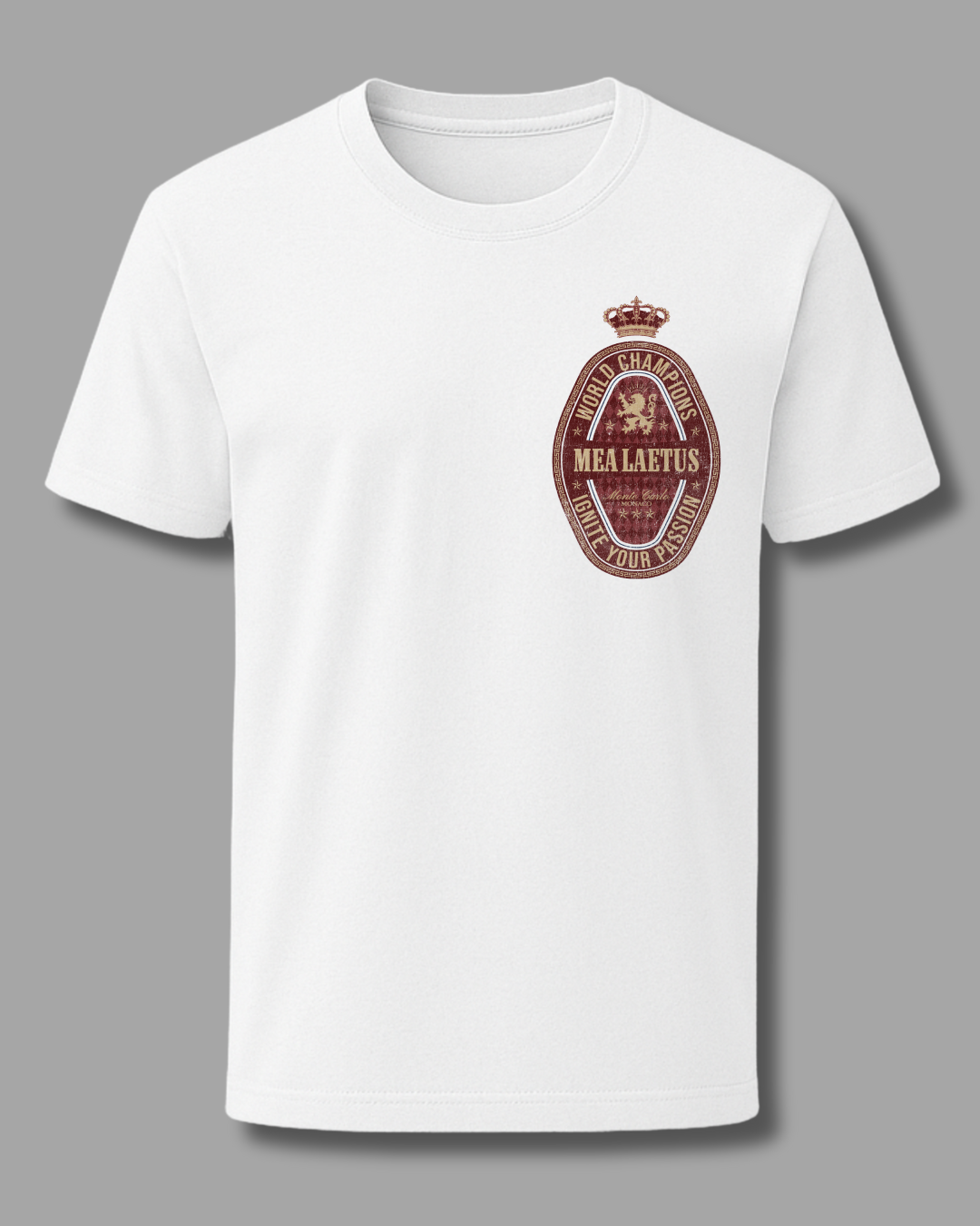 World Champions RED – Premium Cotton T-Shirt white - MEA LAETUS